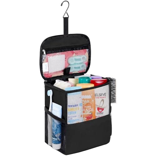 Lifewit Mesh Shower Bag Portable Shower Caddy for College Dorm, Quick-Dry Hanging Organizer