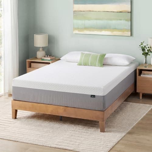 Zinus 12 Inch Queen Green Tea Essential Memory Foam Mattress, Medium Feel | All-Night Freshness & Breathability, Soothing Pressure Relief, CertiPUR-US & OEKO-TEX Certified