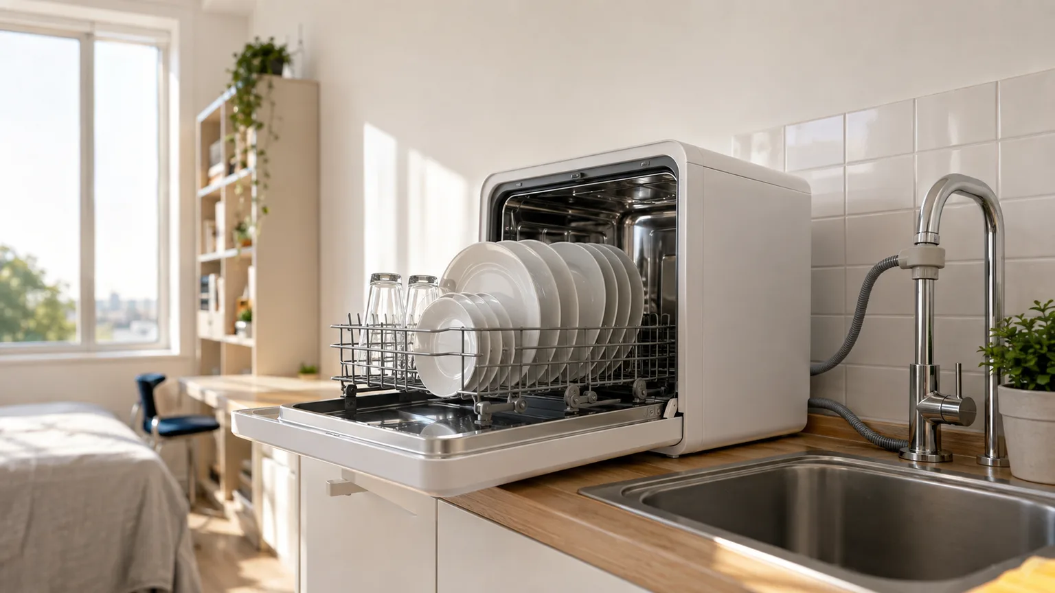 Best Countertop Dishwashers for a College Apartment (2026) hero image