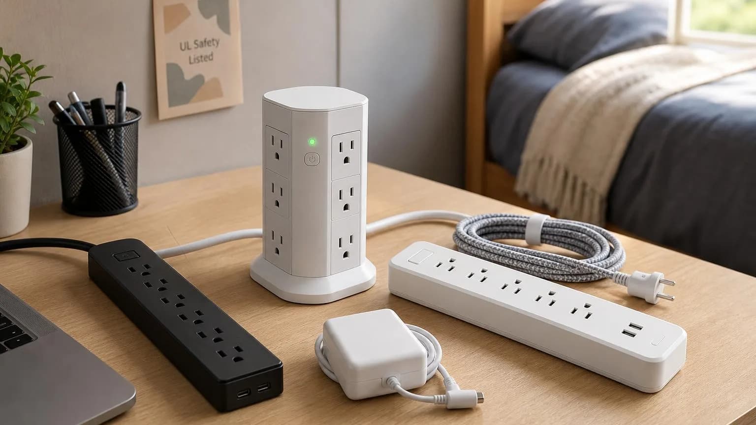 Best Dorm-Safe Power Strips 2026