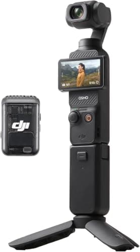 DJI Osmo Pocket 3 Creator Combo, 1-Inch CMOS, 4K/120fps Vlog Camera, 3-Axis Gimbal