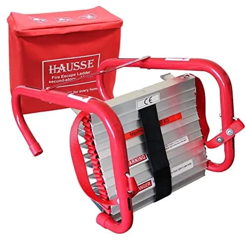 Hausse Retractable 2-Story Fire Escape Ladder, 13 Feet