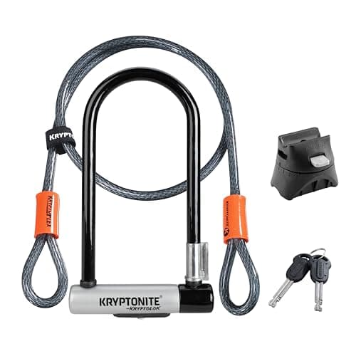 Kryptonite Kryptolok Standard Bike U-Lock with 4ft Cable