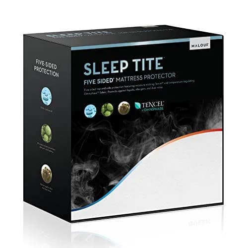 MALOUF Sleep Tite Hypoallergenic 100% Waterproof Mattress Protector, Twin XL