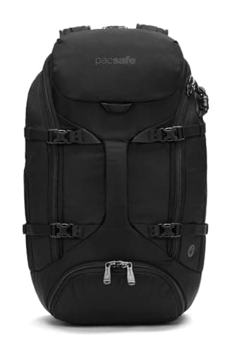 Pacsafe Venturesafe EXP35 Anti-Theft Travel Backpack (35L, Black)
