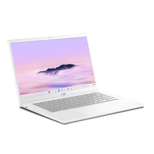 ASUS Chromebook Plus CX34 Laptop with Google AI, 14" FHD, Core i3-1215U, 8GB RAM, 256GB UFS Storage, ChromeOS, White