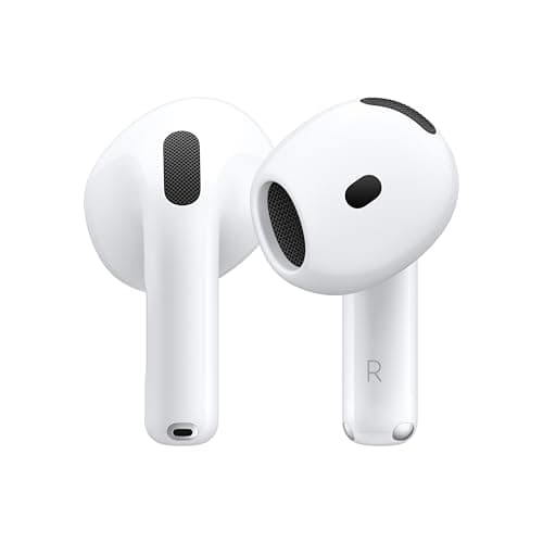 Apple AirPods 4 Wireless Earbuds, Bluetooth Headphones, Personalized Spatial Audio, Sweat and Water Resistant, USB-C Charging Case, H2 Chip — Recommended per expert consensus