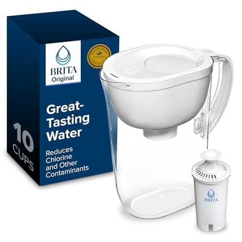 Brita Large Water Filter Pitcher for Tap and Drinking Water, Includes 1 Standard Filter, BPA-Free, 10-Cup Capacity — Must Buy per expert consensus