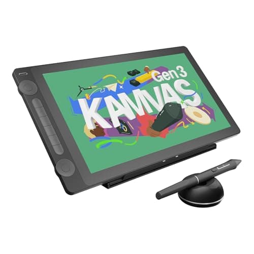HUION KAMVAS 16 (Gen 3) 2.5K QHD Drawing Tablet with Screen, PenTech 4.0