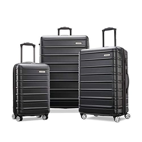 Samsonite Omni 2 Hardside 3-Piece Set (Global Carry-On, Medium & Large Checked), Midnight Black — Recommended per expert consensus