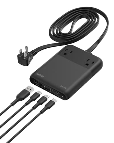 Belkin 2-Outlet GaN Charging Station 140W — Recommended per expert consensus