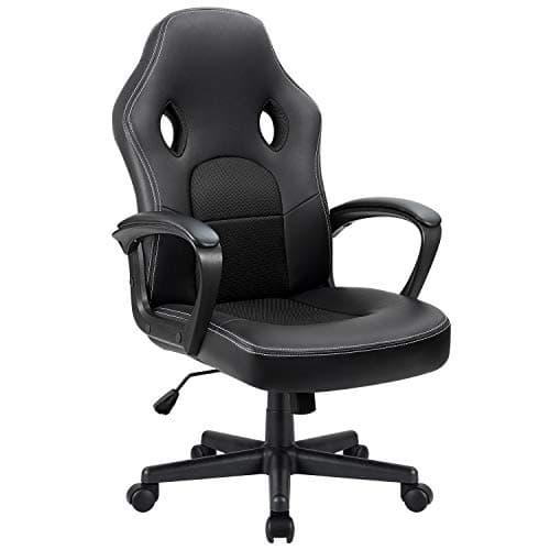 Furmax Gaming Chair Racing Style PU Leather Ergonomic Adjustable Swivel Task Chair with Lumbar Support and Arms