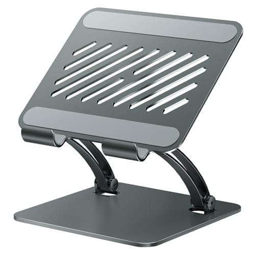 tounee Tablet Holder Stand (Dual-Rod Adjustable Aluminum)
