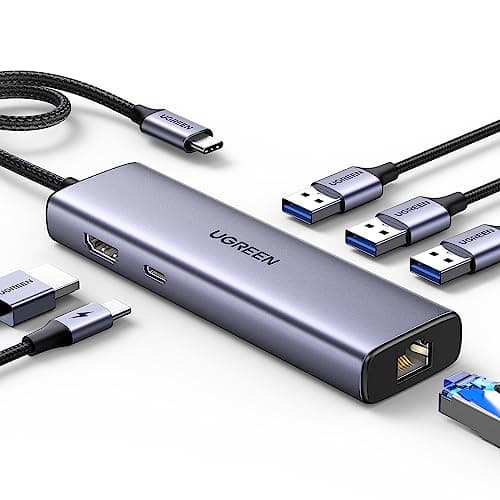 UGREEN Revodok 6-in-1 USB-C Hub with Gigabit Ethernet and 4K HDMI