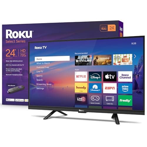 Roku 24-Inch Smart TV 2026 - Select Series, 720p HD TV - RokuTV