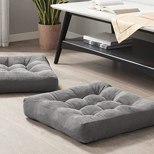 Tufted Square Floor Pillow Seating, Set of 2 (22-Inch) — Good Value per expert consensus