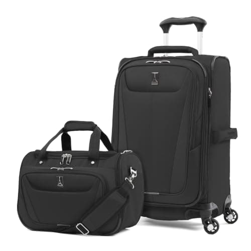 Travelpro Maxlite 5 Softside 2-Piece Set — Expandable Carry-On Spinner plus Underseat Tote — Recommended per expert consensus