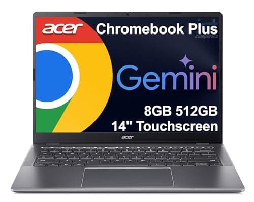 Acer Chromebook Plus 514 14" Touchscreen, Intel Core i3-N355, 8GB RAM, 512GB SSD