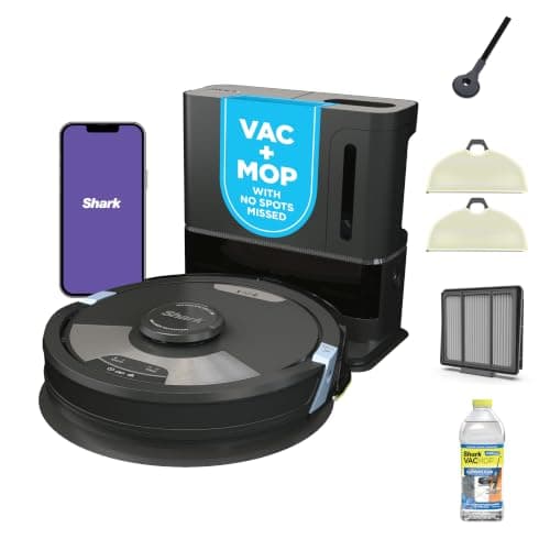 Shark Matrix Plus 2-in-1 Robot Vacuum & Mop with Sonic Mopping, Matrix Clean, CleanEdge, HEPA 60-Day Self-Empty Base, 360° LiDAR Mapping, Self-Cleaning Brushroll, Wi-Fi, AV2610WA