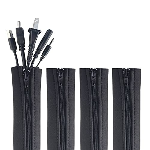 JOTO Cable Management Sleeve, Large (Black)