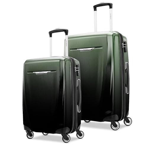 Samsonite Winfield 3 DLX Hardside Expandable 2-Piece Set (20/25), Ombre Green