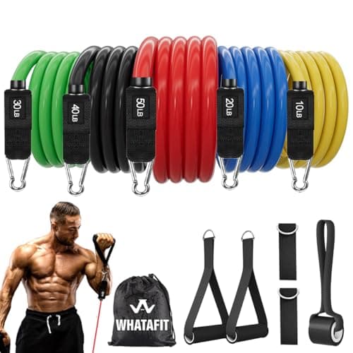 WHATAFIT Resistance Bands Set — Recommended per expert consensus