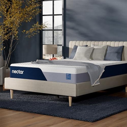 Nectar 12" Memory Foam Mattress, Queen, Medium Firm | Contouring Memory Foam, Cooling Top Layer, Back Pain & Pressure Relief, Mattress in a Box, 365-Night Trial & Forever Warranty — Recommended per expert consensus
