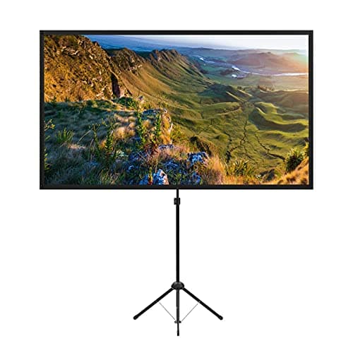100-Inch Projector Screen with Stand (16:9, Foldable, Indoor-Outdoor) — Good Value per expert consensus