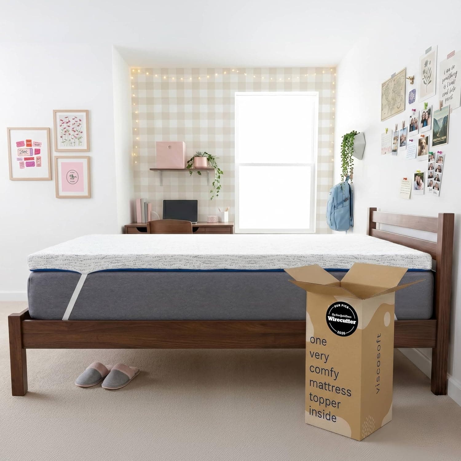 ViscoSoft 3-Inch Gel Memory Foam Mattress Topper (Twin XL)