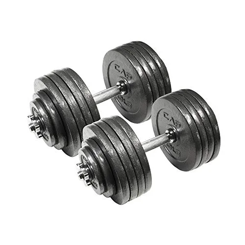 CAP Barbell 200-Pound Adjustable Dumbbell Weight Set